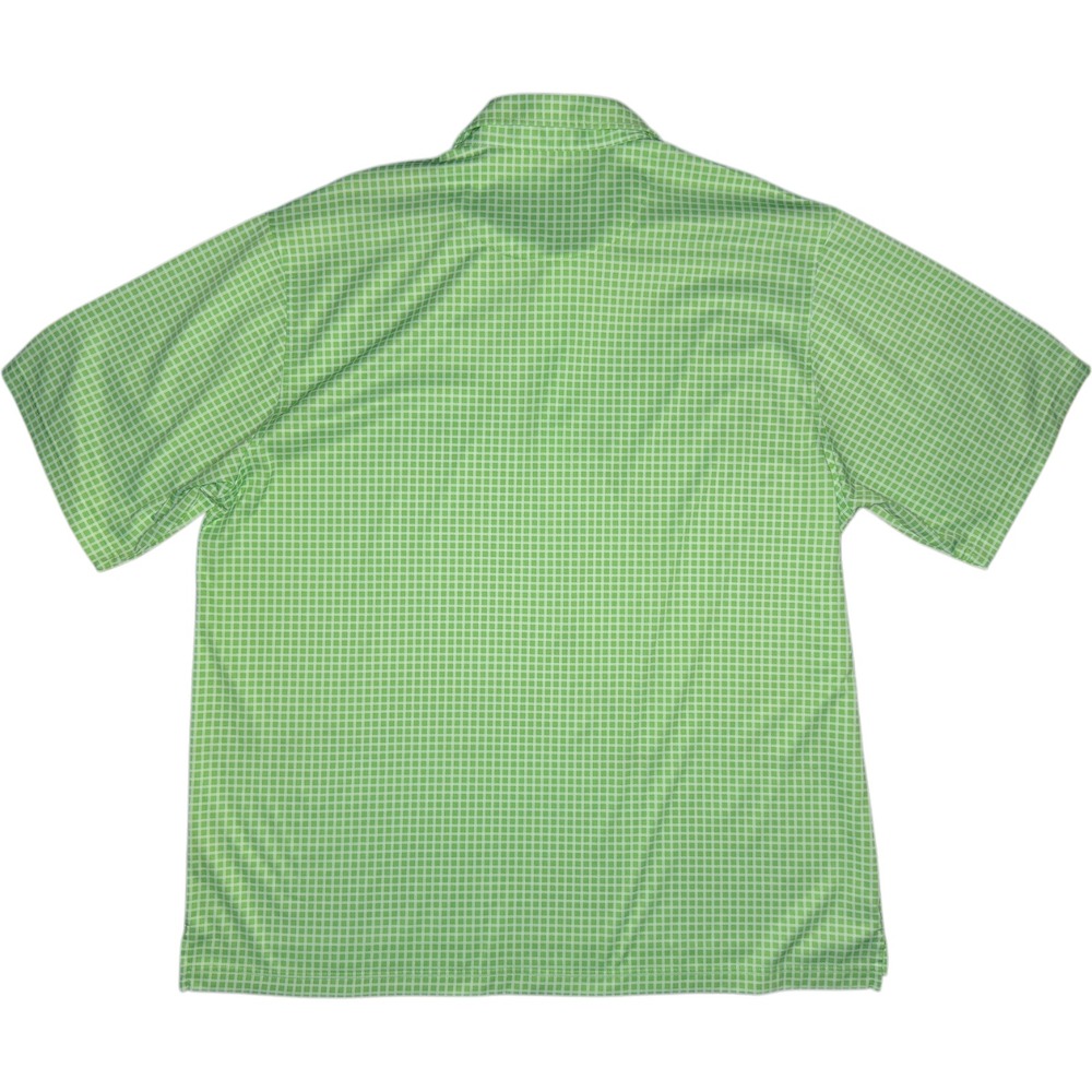 Donald Ross Men's XL Green and White Checked Short Sleeve Golf Polo Shirt - Picture 8 of 9